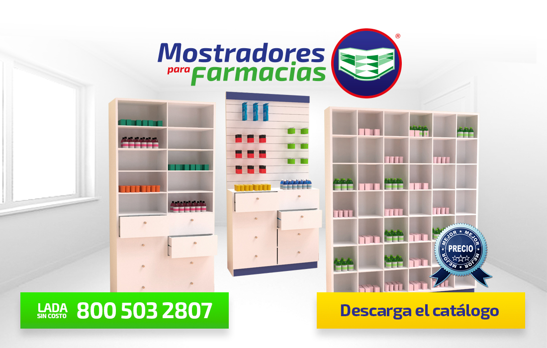Estantes Exhibidores para Farmacias