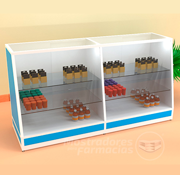 MOSTRADORES VITRINAS FARMACIAS
